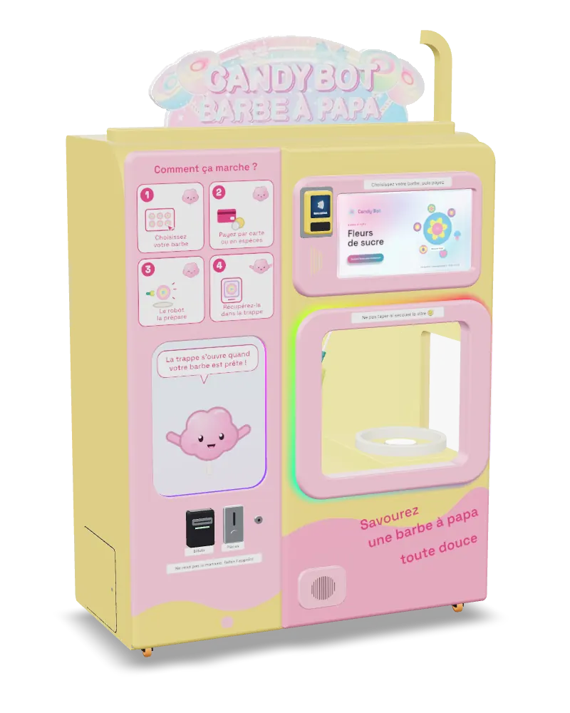 Candy Bot - Machine à barbe à papa